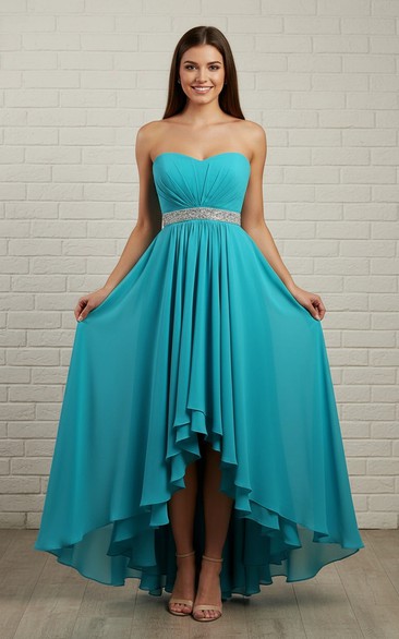 cyan bridesmaid dresses Sky Blue Mismatched Bridesmaid Dresses Long Cheap Wedding Party Dresses  ARD1137 main image 1