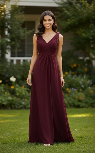 Beachy Chiffon Bridesmaids Dresses | Sleek Beach Bridesmaid Gowns