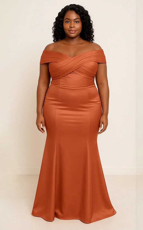 Full Figure Size Bridesmaids Dresses | Bridesmaid Gowns For Plus Ladies