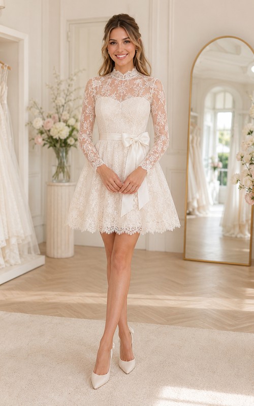 simple short wedding dresses Simple Short Beach Bohemia Wedding Dresses Short Sleeve Mini Boho Wedding Dress US10