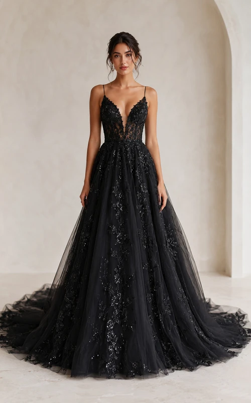 navy blue long formal dress A-Line Deep V-Neck Prom with Appliques Pockets – Demodresses Color:MULTI TIE DYE and in a sexy style_Knit Dress Long Halter Mermaid Prom