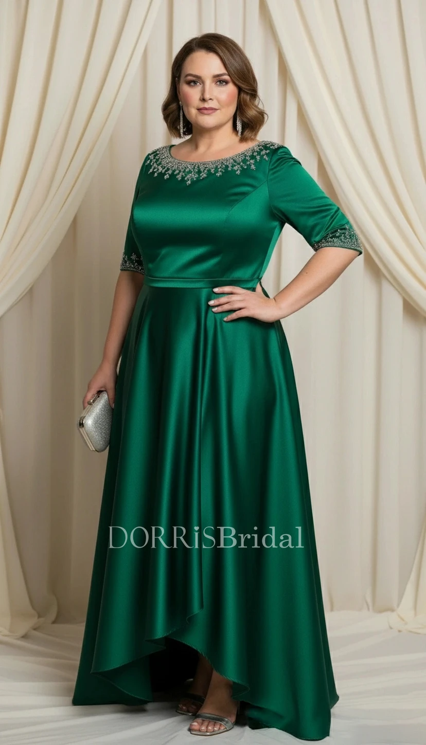 green mother of the bride dresses plus size Dark Green Plus Size Mother of the Bride & Groom